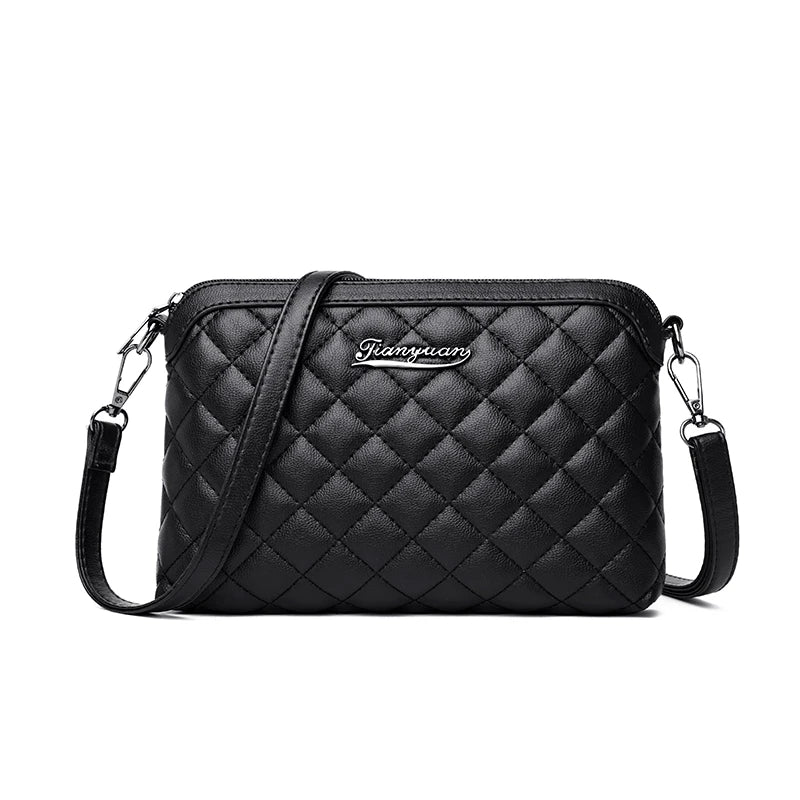 Autumn Solid Shoulder Handbags Female Travel Cross Body Bag Small PU Leather