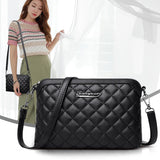Autumn Solid Shoulder Handbags Female Travel Cross Body Bag Small PU Leather