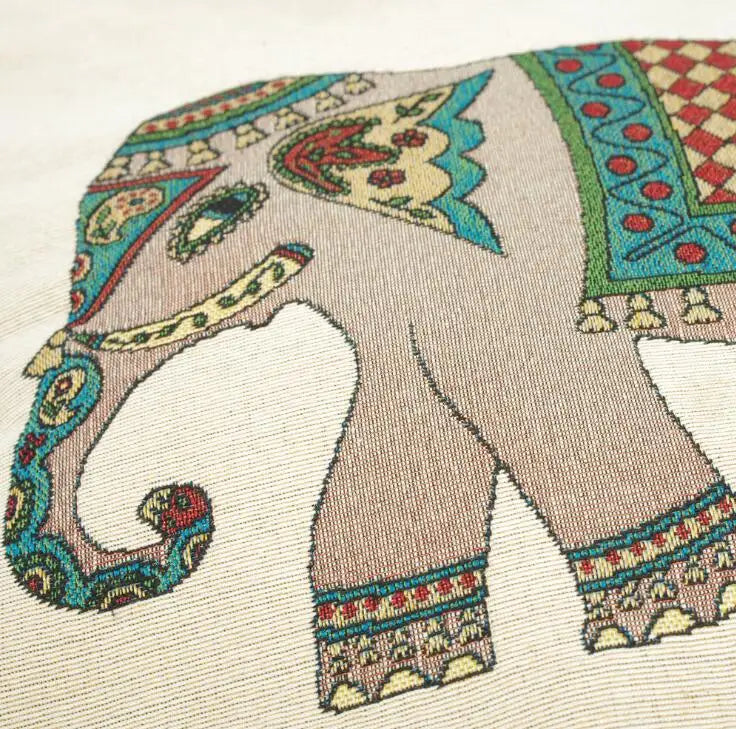 Canvas Handbag with Pumping Boxes Design