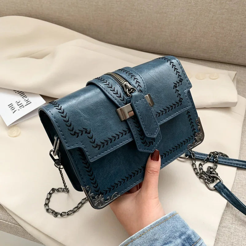 Spring Women's Texture Shoulder Bag Crossbody Messenger Handbags Purses