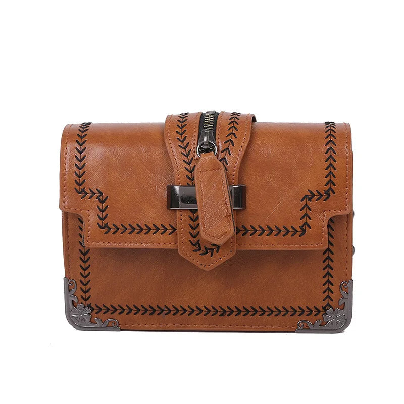 Spring Women's Texture Shoulder Bag Crossbody Messenger Handbags Purses