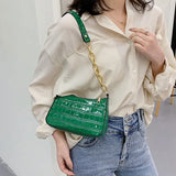 Stone Prints Shoulder Bag Chain Style Female Crossbody Bag