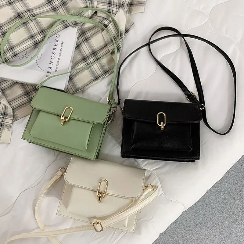 Spring Soft Leather Shoulder Bag for Women and Crossbody Purse