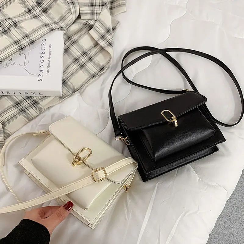 Spring Soft Leather Shoulder Bag for Women and Crossbody Purse