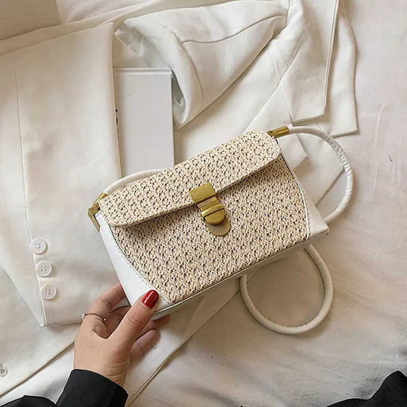 Summer Style Straw Small Shoulder Bag for Women