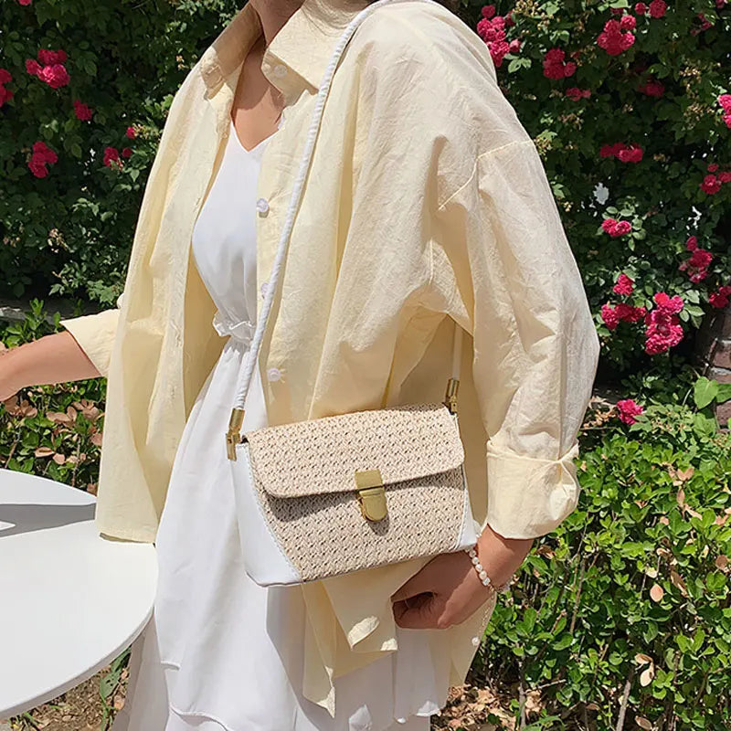 Summer Style Straw Small Shoulder Bag for Women