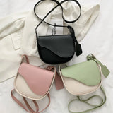 Summer Solid Handbags For Women High Pu Leather Ladies Shoulder Bag