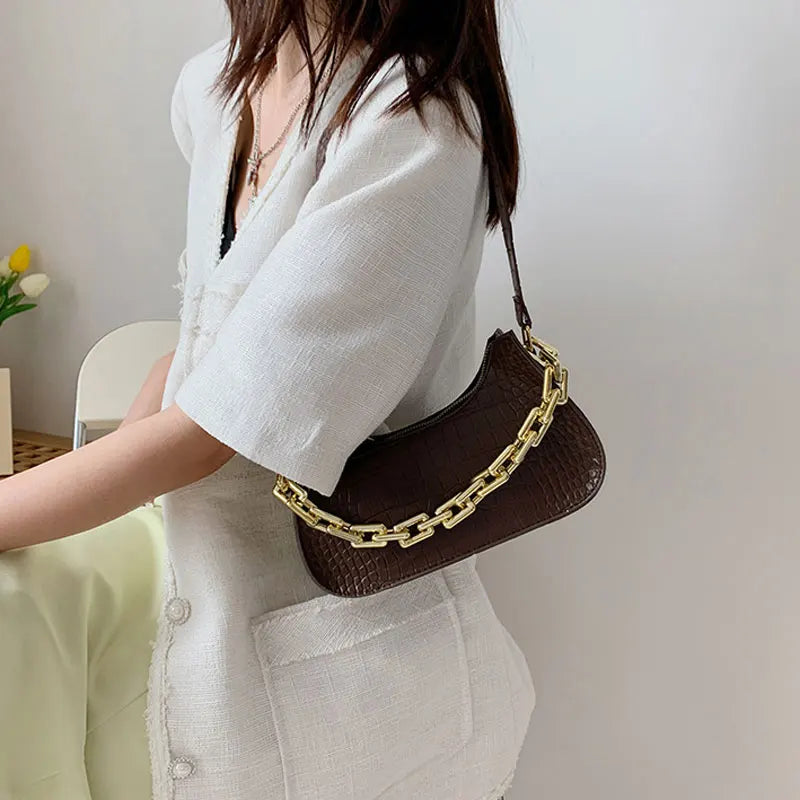 Summer Small Handbags For Women High Female Shoulder Bag Chain Strap