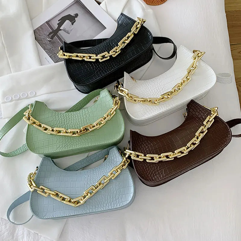 Summer Small Handbags For Women High Female Shoulder Bag Chain Strap