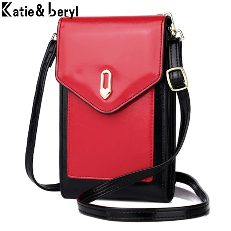 Summer Women's Shoulder Bag Small Flap Crossbody Phone Bag PU Leather Handbags