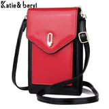 Summer Women's Shoulder Bag Small Flap Crossbody Phone Bag PU Leather Handbags