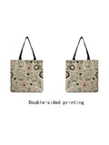 Cartoon Pig & Floral Women Handbag Eco Reusable Shopper Bag
