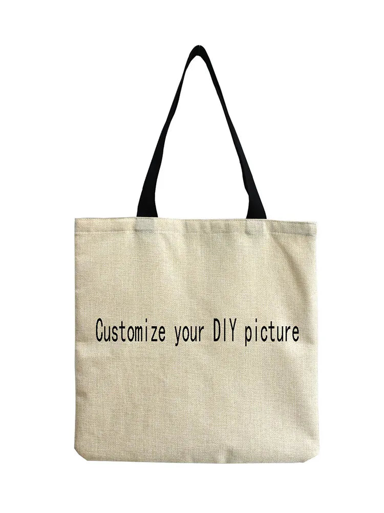 Cartoon Pig & Floral Women Handbag Eco Reusable Shopper Bag