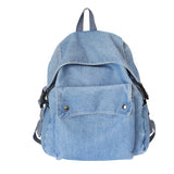Vintage Style Jeans Backpacks Bags Large Size School Bags Denim Travel Bags Kroe