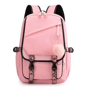 Water Resistant Durable School Backpack for High School Girls