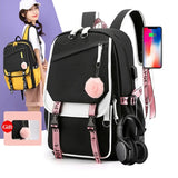 Water Resistant Durable School Backpack for High School Girls