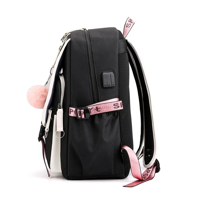 Water Resistant Durable School Backpack for High School Girls