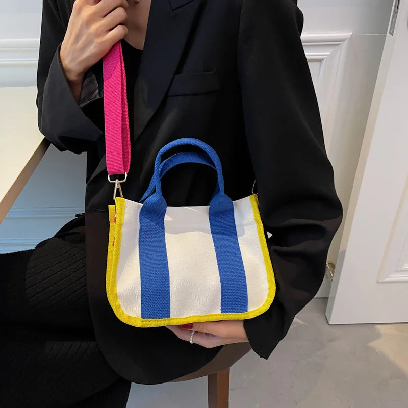 Canvas Shoulder Handbag Female Messenger Crossbody Bag