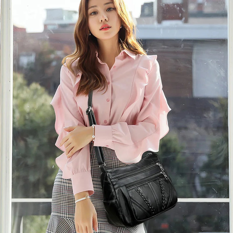 Women Messenger Bag Square Crossbody Bag Shopping Hand Purse