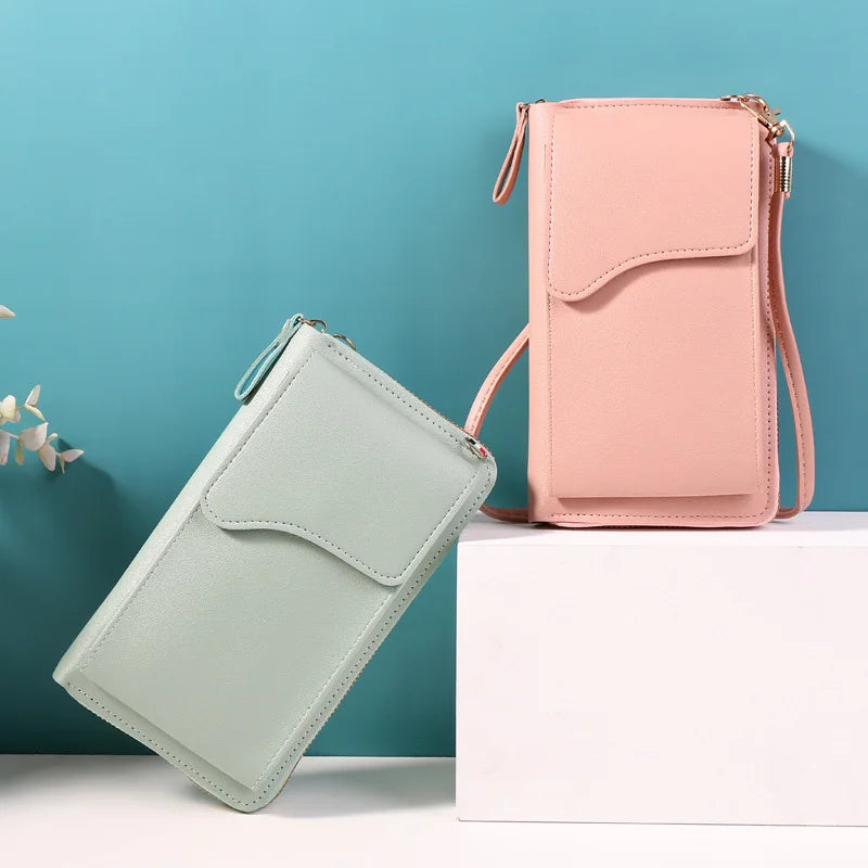 Women Shoulder Bag Phone Purse Zipper Flap Small Crossbody Bags