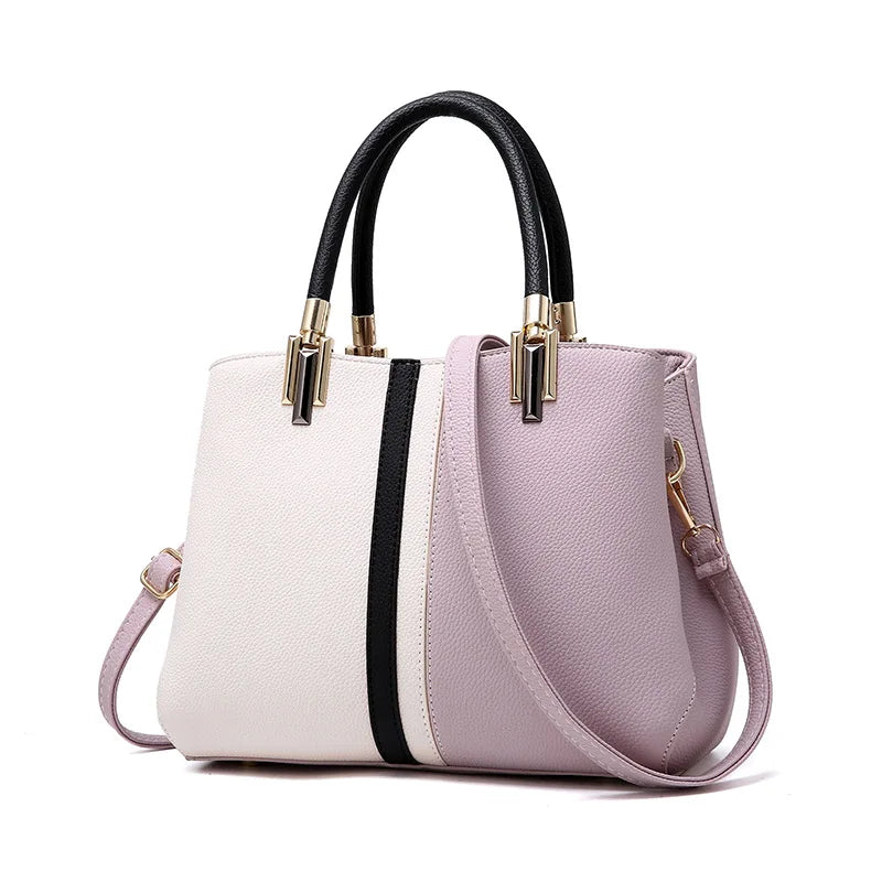 Women Crossbody Shoulder Bag Panelled Purse for Girls