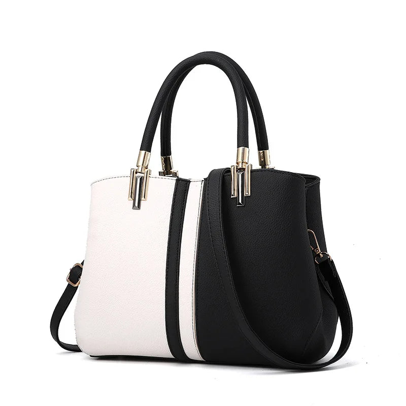Women Crossbody Shoulder Bag Panelled Purse for Girls