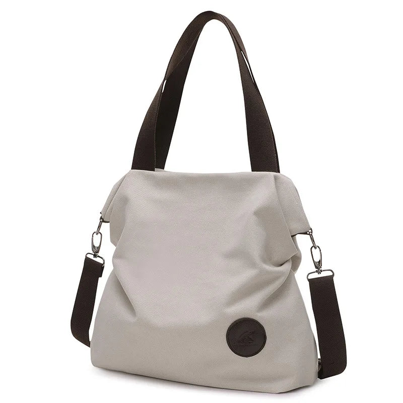 Casual Art Canvas Bag Women Shoulder Messenger Mori Student Big Purse Handbags