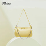 Vintage Retro French Solid Shoulder Bag Small Bolsa Feminina