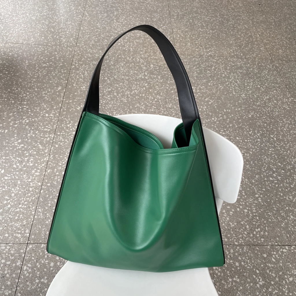 Women's Shoulder Bag Soft PU Leather Large Handbag