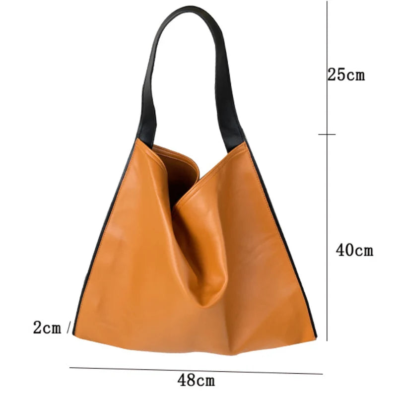 Women's Shoulder Bag Soft PU Leather Large Handbag