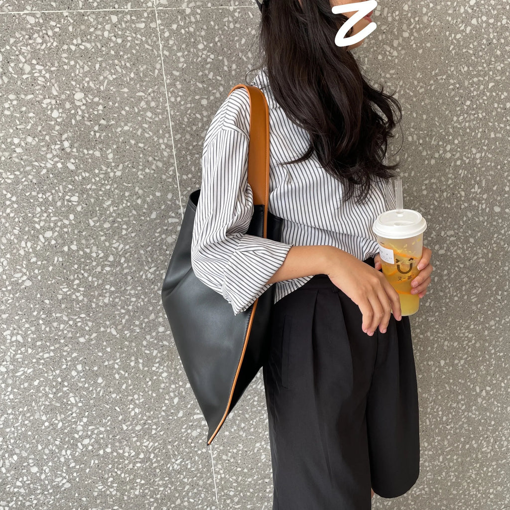 Women's Shoulder Bag Soft PU Leather Large Handbag