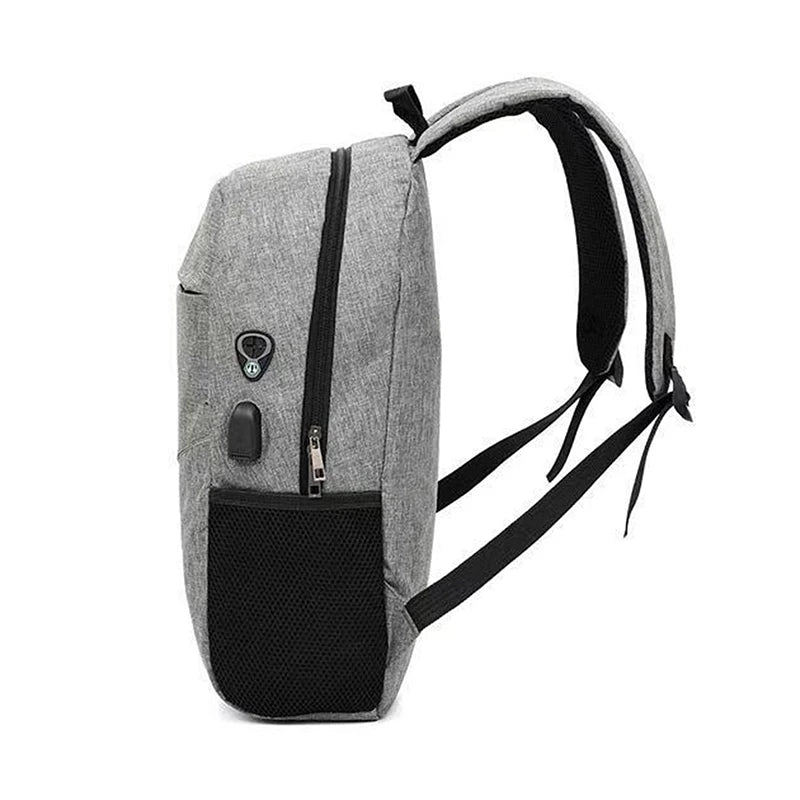 Men's Laptop Backpack Anti Theft Waterproof Canvas Business Travel Bag