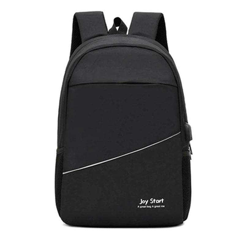 Men's Laptop Backpack Anti Theft Waterproof Canvas Business Travel Bag
