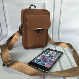 Men's Mobile Phone Pocket Belt Outdoor Bag 7-Inch Messenger Bag
