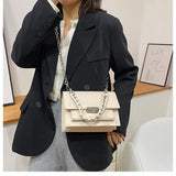 Shoulder Bag Texture PU Messenger Bag Chain Mobile Phone Bag