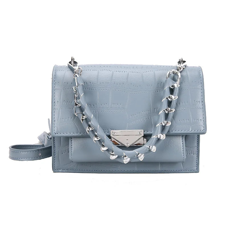 Shoulder Bag Texture PU Messenger Bag Chain Mobile Phone Bag