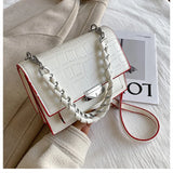 Shoulder Bag Texture PU Messenger Bag Chain Mobile Phone Bag
