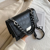 Shoulder Bag Texture PU Messenger Bag Chain Mobile Phone Bag