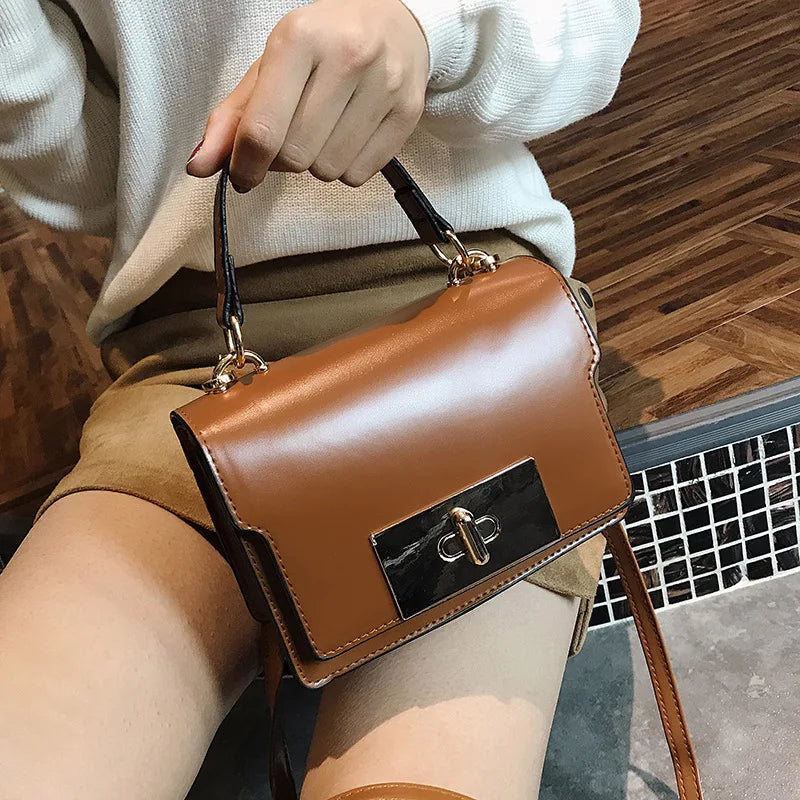 Retro Small Square Bag Lady Handbag Women Shoulder Messenger Mini Bag