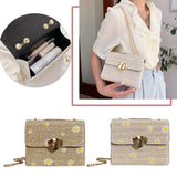 Daisy Flower Pattern Beach Messenger Bag