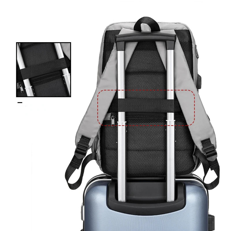 Anti-theft Men's Casual USB Charging Backpack Business Waterproof