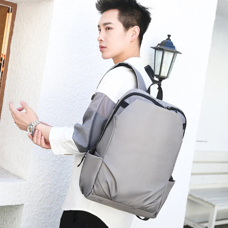 Anti-theft Men's Casual USB Charging Backpack Business Waterproof