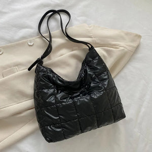 Large Capacity Women's Down Shoulder Bags Casual Tote Bag