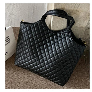 Autumn/Winter High Capacity Rhombic Tote Bag Female Large Bag