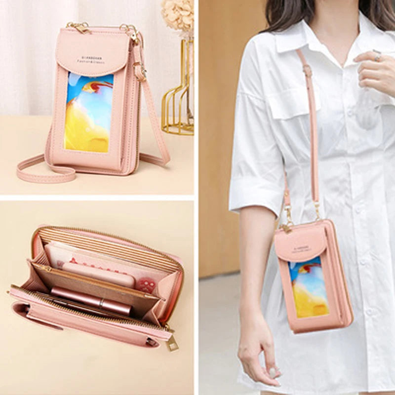 Women Touch Screen Crossbody Phone Purse Shoulder Handbag