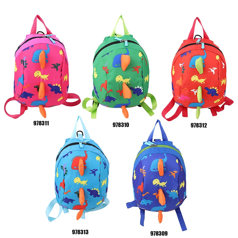 Children Dinosaur Print Backpack Kids Kindergarten SchoolBag