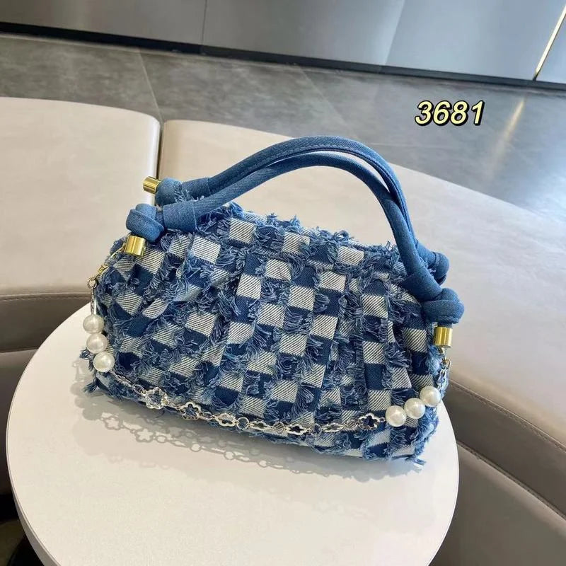 Women Denim Shoulder Bags Ladies Crossbody Pack All-Match Handbags