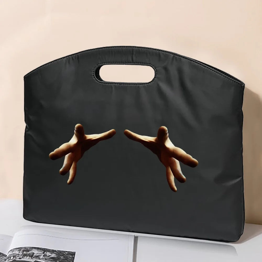 Briefcase File Bag Business Handbag 3D Series Pattern Conference Tablet Bag