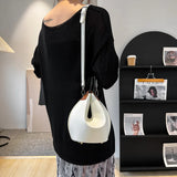 Bucket Shape Women Shoulder Bags Tote Messenge Bag Leather Crossbody Bag