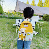 Bear Canvas School Bags For Kids Kindergarten Backpacks Girls Boy